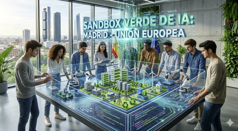 bots.blog El oasis de Madrid Europa lanza su primer sandbox verde de IA