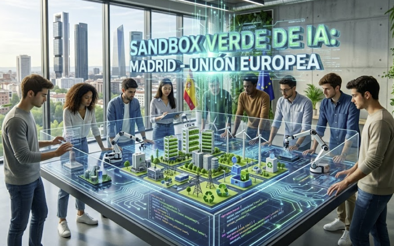 bots.blog El oasis de Madrid Europa lanza su primer sandbox verde de IA