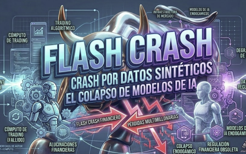 bots.blog 'Flash Crash' por datos sintéticos Llega el colapso de modelos de IA a Wall Street