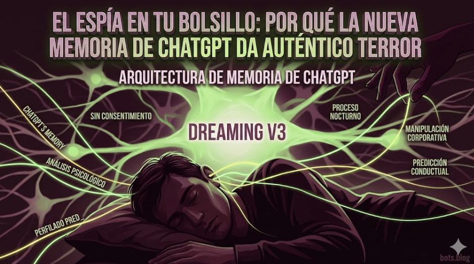 bots.blog El espía en tu bolsillo Por qué la nueva memoria de ChatGPT da auténtico terror